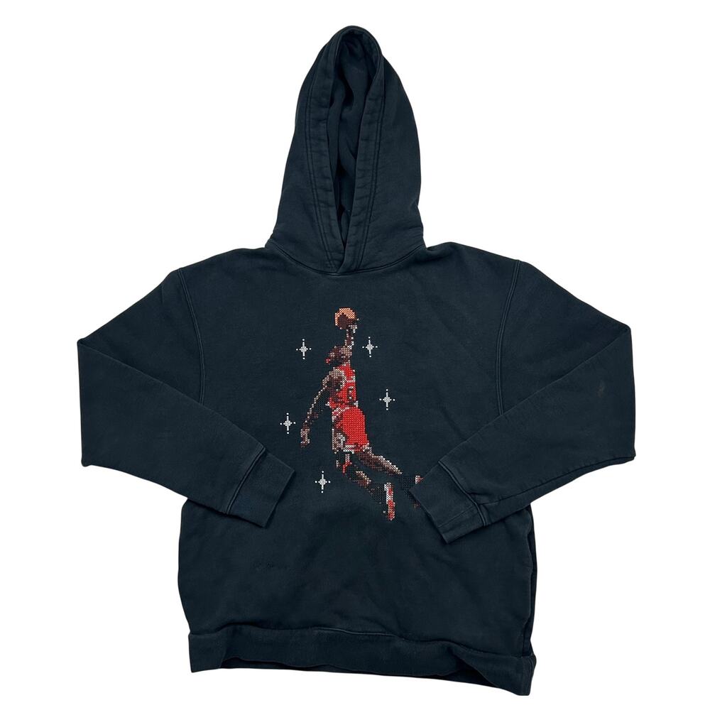 Air Jordan Men's Essentials Graphic Fleece Hoodie Black DC9713-010